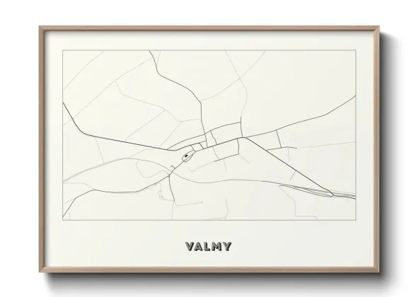 Une affiche de carte sur Valmy
