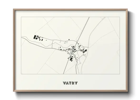 Une affiche de carte sur Vatry
