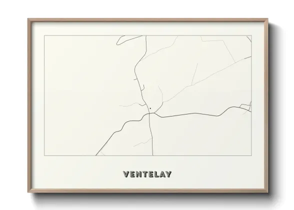 Une affiche de carte sur Ventelay