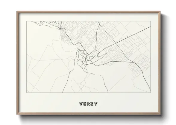 Une affiche de carte sur Verzy