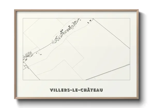 Une affiche de carte sur Villers-le-Château