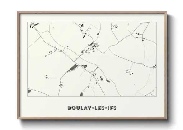 Une affiche de carte sur Boulay-les-Ifs