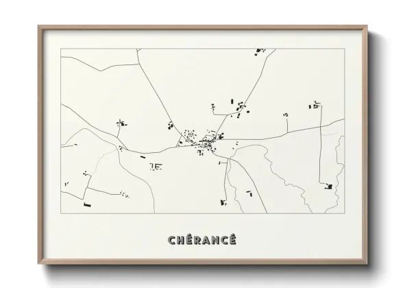 Une affiche de carte sur Chérancé
