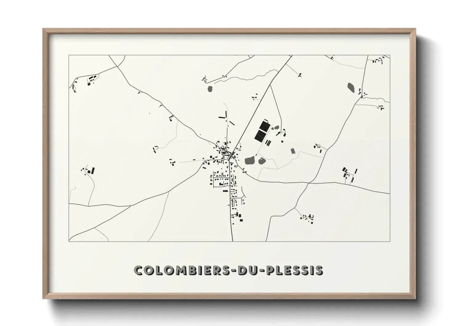 Un poster carteColombiers-du-Plessis