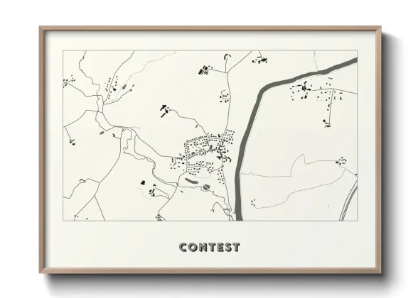 Une affiche de carte sur Contest