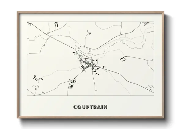 Une affiche de carte sur Couptrain