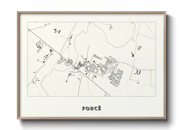 Une affiche de carte sur Forcé