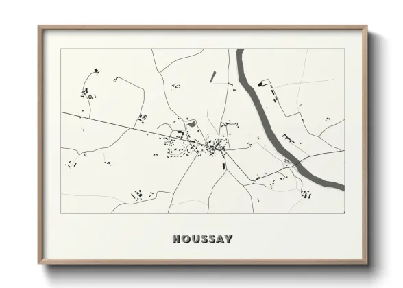 Une affiche de carte sur Houssay
