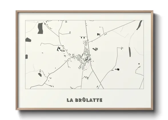 Une affiche de carte sur La Brûlatte