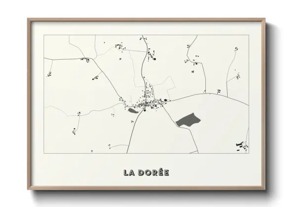 Une affiche de carte sur La Dorée