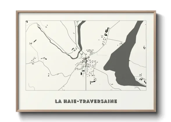 Une affiche de carte sur La Haie-Traversaine