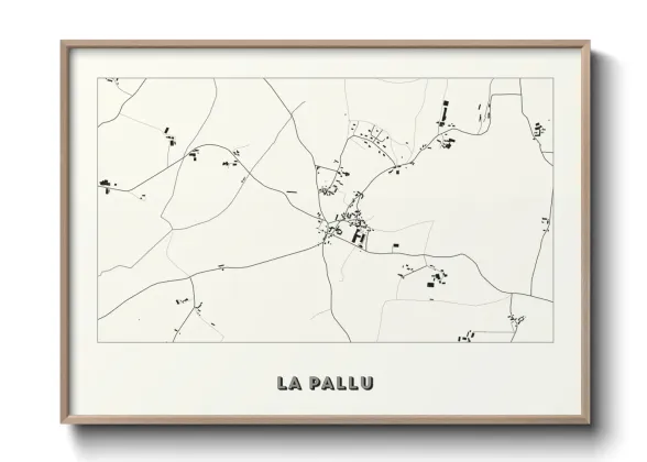 Une affiche de carte sur La Pallu