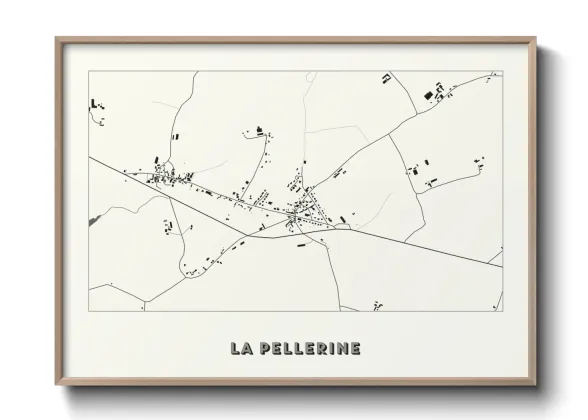Une affiche de carte sur La Pellerine