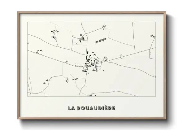 Une affiche de carte sur La Rouaudière