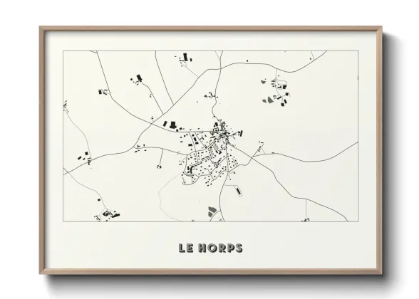 Une affiche de carte sur Le Horps