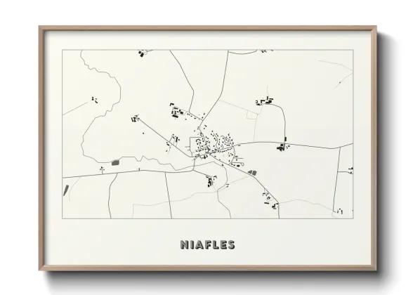 Une affiche de carte sur Niafles