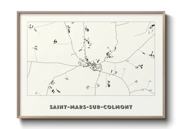 Une affiche de carte sur Saint-Mars-sur-Colmont