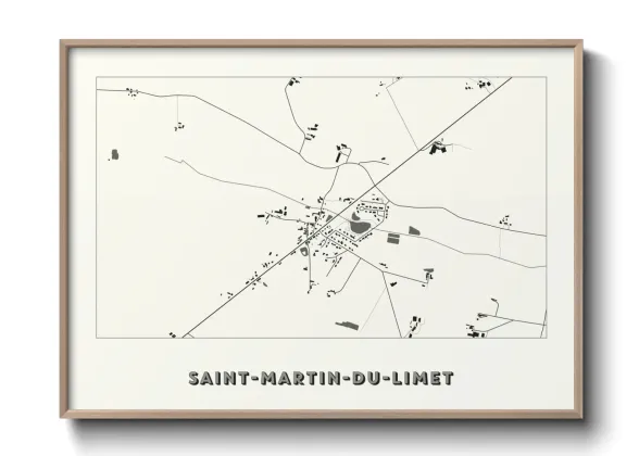 Une affiche de carte sur Saint-Martin-du-Limet