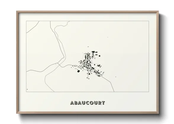 Une affiche de carte sur Abaucourt