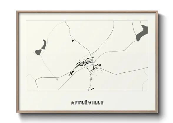 Une affiche de carte sur Affléville