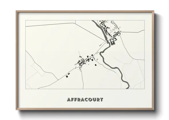 Une affiche de carte sur Affracourt