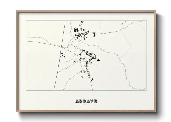 Une affiche de carte sur Arraye