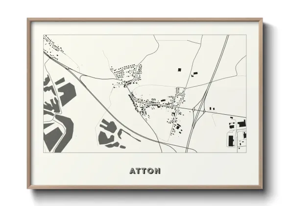 Une affiche de carte sur Atton