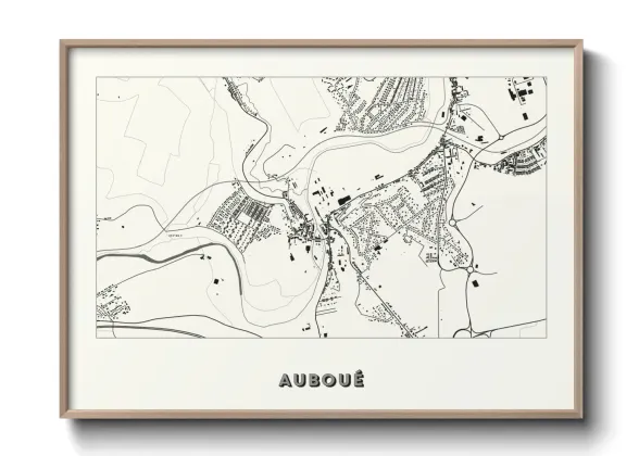 Une affiche de carte sur Auboué