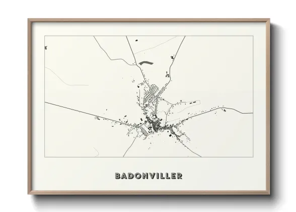 Une affiche de carte sur Badonviller