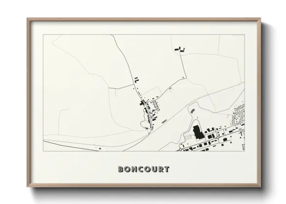 Une affiche de carte sur Boncourt