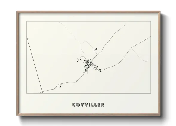 Une affiche de carte sur Coyviller