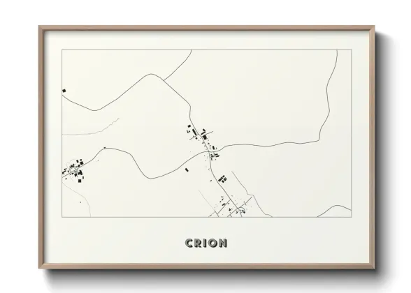 Une affiche de carte sur Crion
