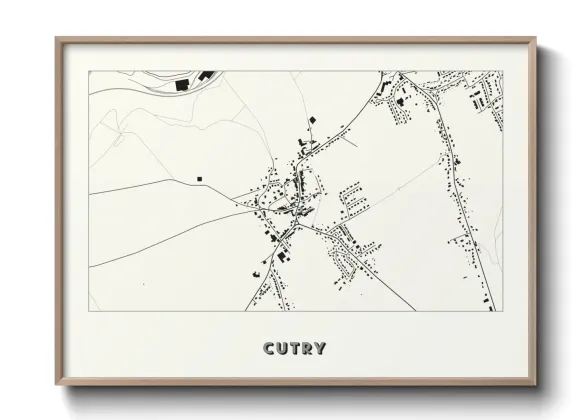Une affiche de carte sur Cutry