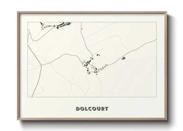 Une affiche de carte sur Dolcourt