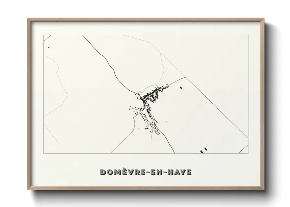 Une affiche de carte sur Domèvre-en-Haye