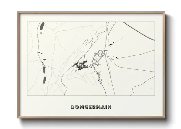 Une affiche de carte sur Domgermain