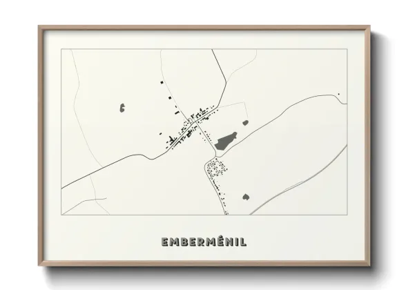 Une affiche de carte sur Emberménil