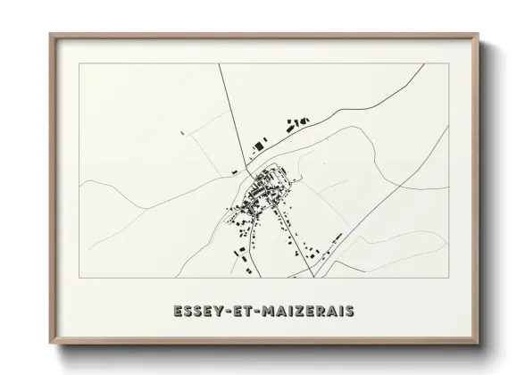 Une affiche de carte sur Essey-et-Maizerais