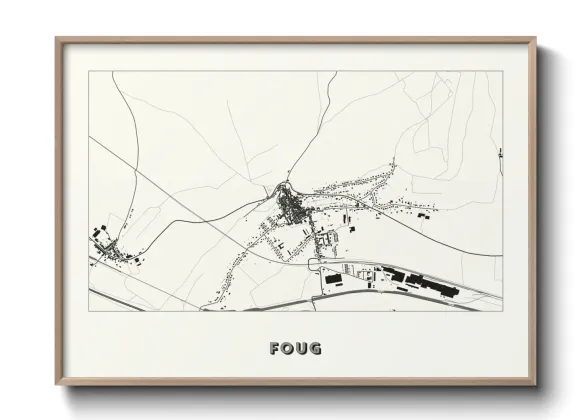 Une affiche de carte sur Foug