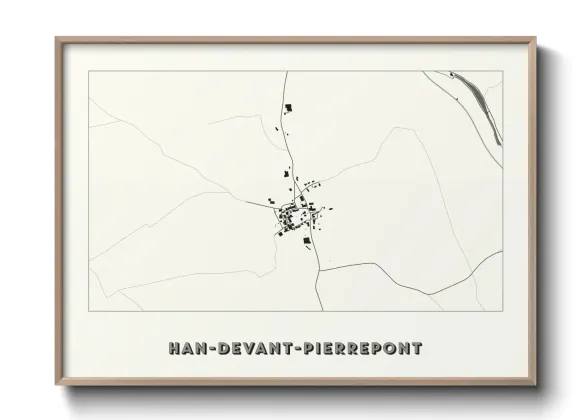 Une affiche de carte sur Han-devant-Pierrepont