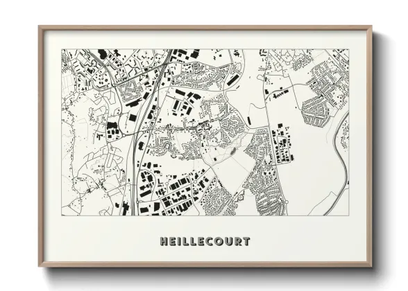 Une affiche de carte sur Heillecourt