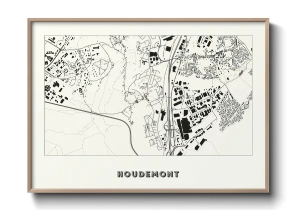 Une affiche de carte sur Houdemont