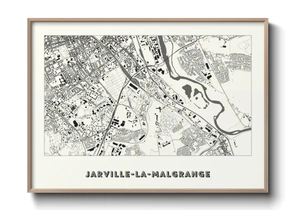 Une affiche de carte sur Jarville-la-Malgrange