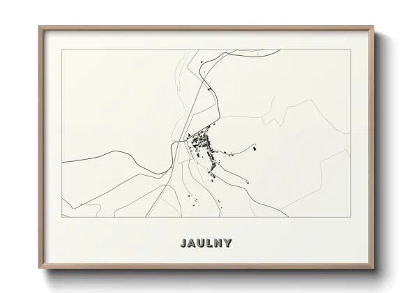 Une affiche de carte sur Jaulny