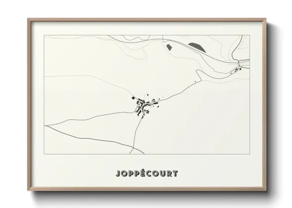 Une affiche de carte sur Joppécourt