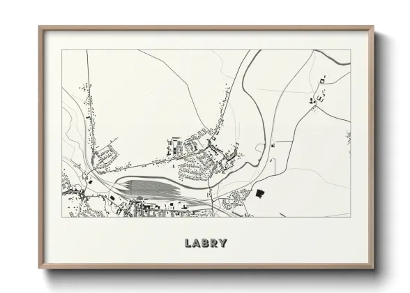 Une affiche de carte sur Labry