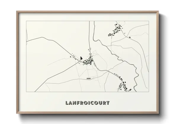 Une affiche de carte sur Lanfroicourt