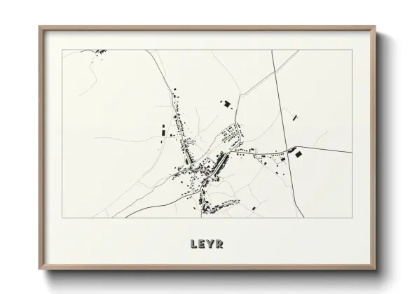 Une affiche de carte sur Leyr