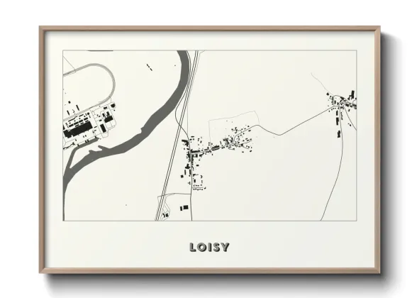 Une affiche de carte sur Loisy