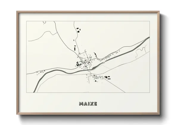 Une affiche de carte sur Maixe